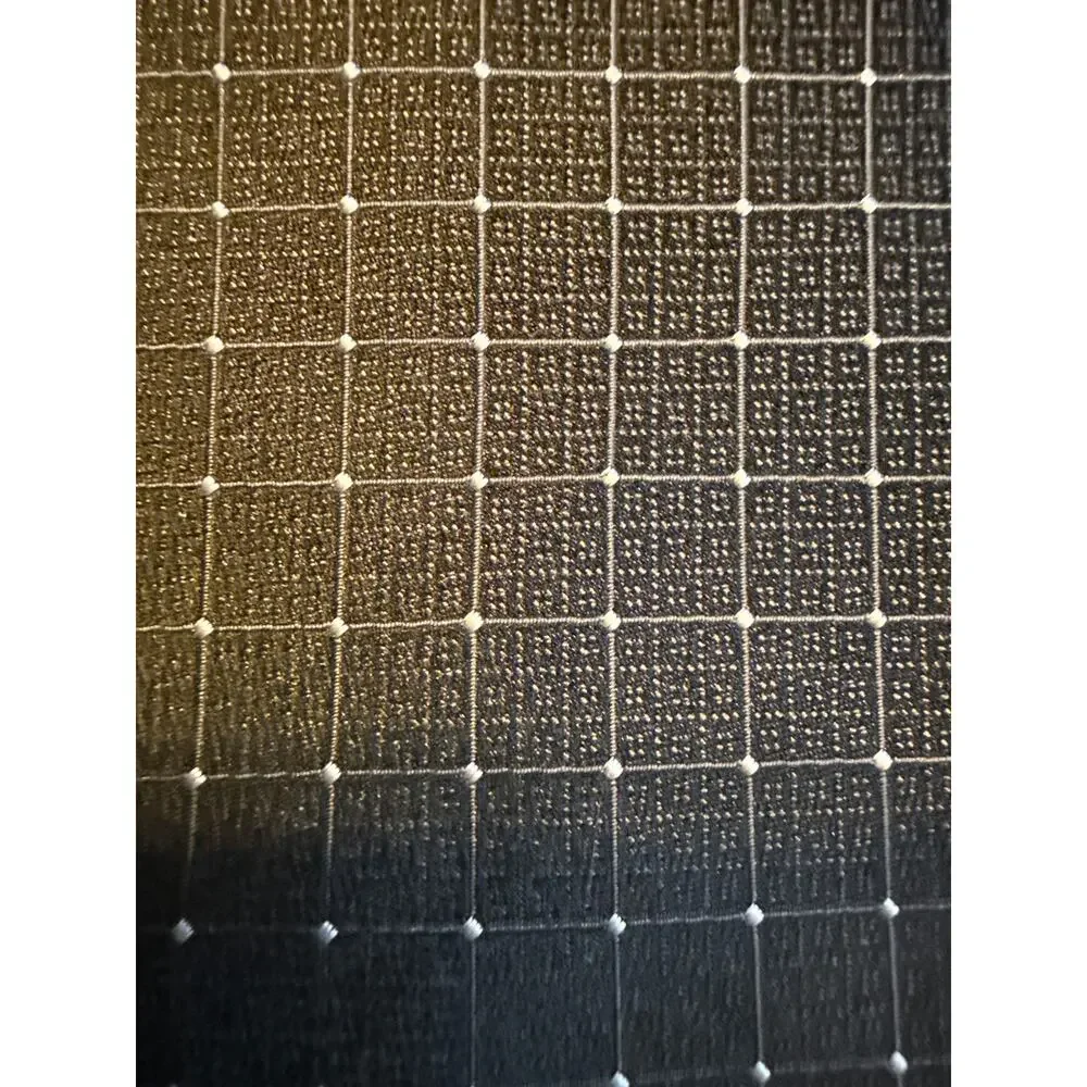 Claiborne 100% Handmade Silk‎ Tie, Black on Black with White Accents